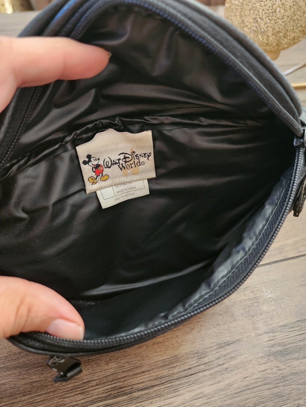 Vintage Black Disney Character Embroidered Waist Bag - Picture 8 of 13